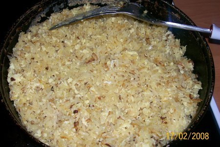 Фото к рецепту: Рис с яйцом