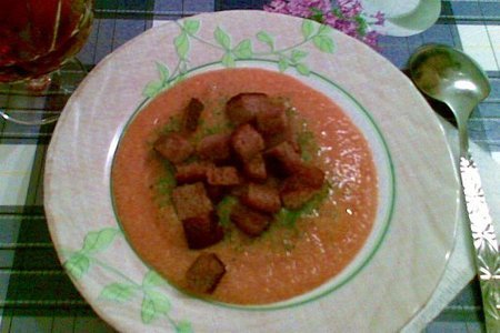 Суп пюре из красной чечевицы