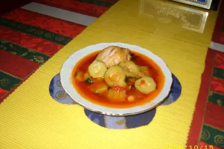 Куляке-кабачки с мясом по иракски