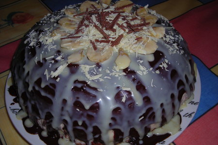 Торт "шоколадно - банановый купол"