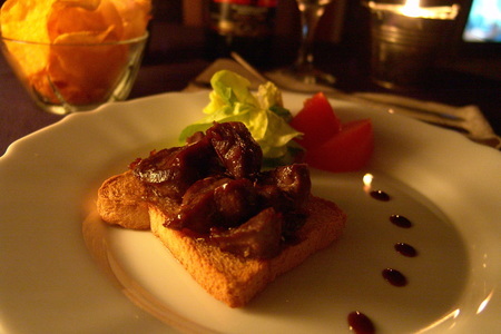 Жаренная печень (foie gras)