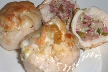 Фото к рецепту: "маффины" из куриных грудок