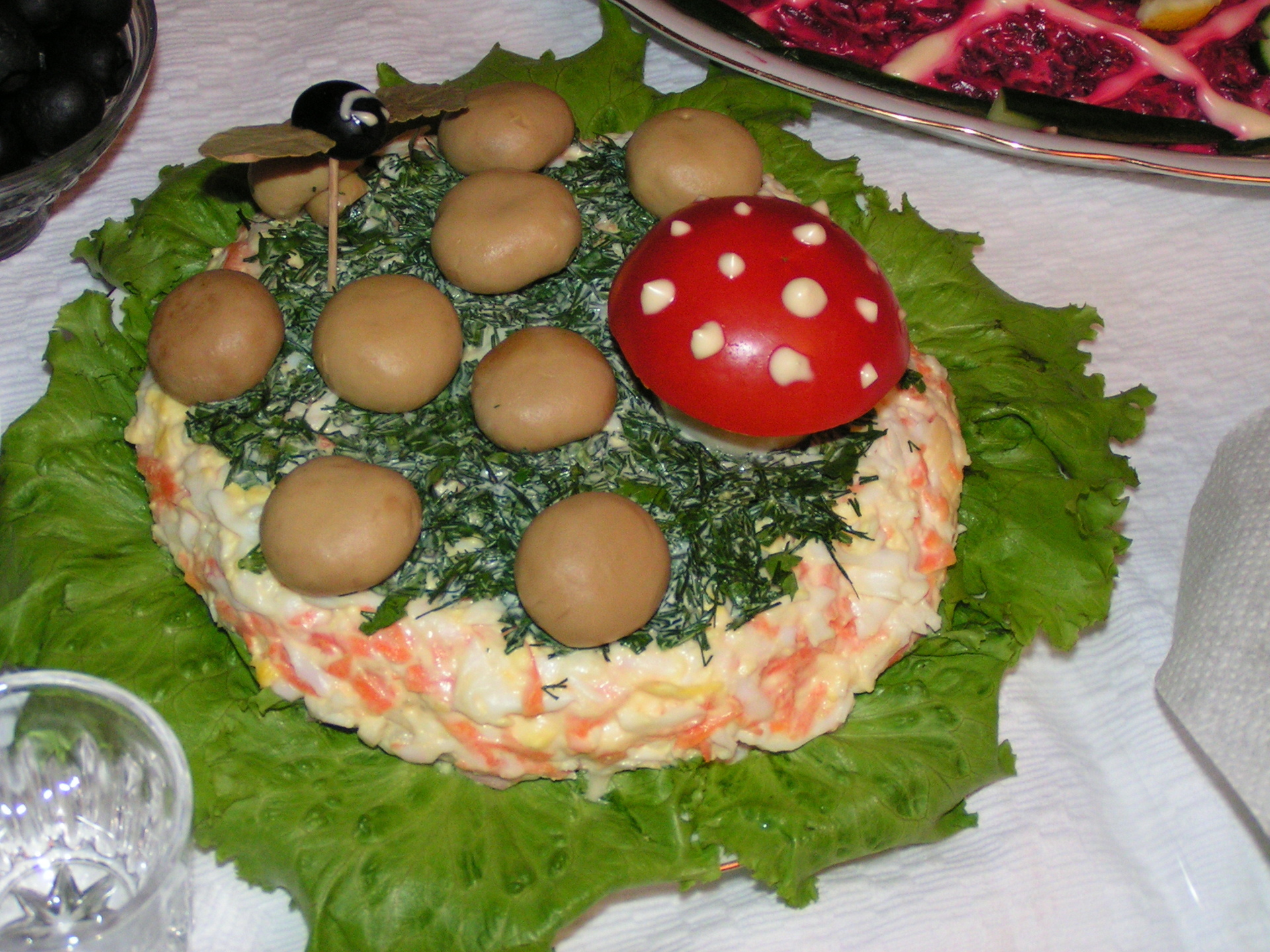 рецепт из жар пиццы салат грибная корзина фото 50