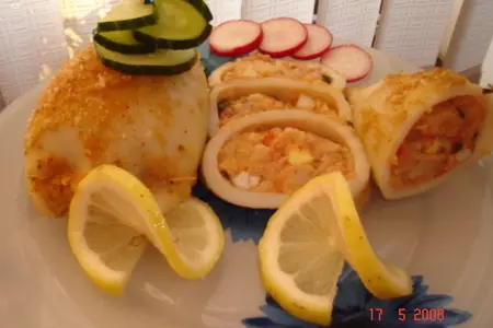 Фаршированный кальмар