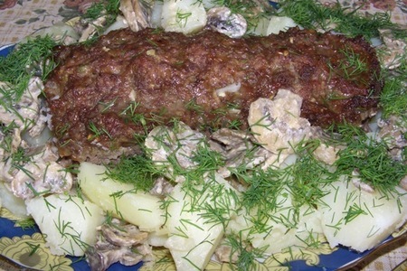 Фото к рецепту: Мясная запеканка с брокколи