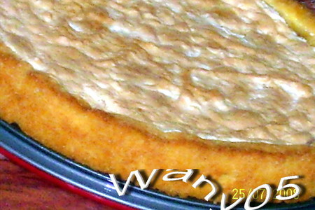 Песочный пирог с кокосовой стружкой и джемом
