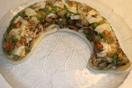 Фото к рецепту: Заливное из морепродуктов - аспик
