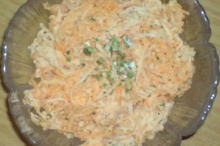 Салат из кольраби и моркови