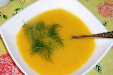 Суп-пюре из цветной капусты и кабачка