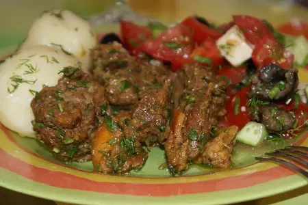 Телятина с апельсином и розмарином