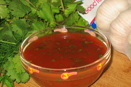Соус томатно-чесночный к жареной курочке