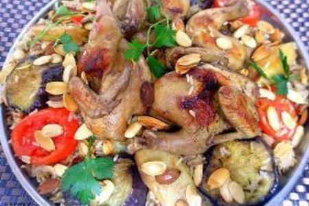 Маглюба ""плов из курицы и овощей по иордански