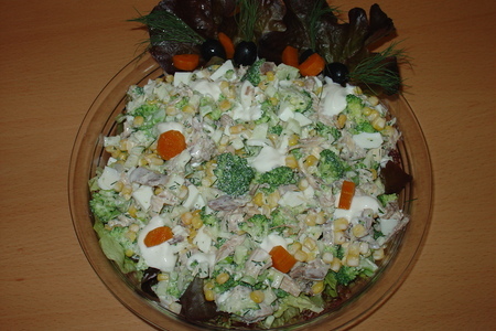 Фото к рецепту: Салат с брокколи,……..