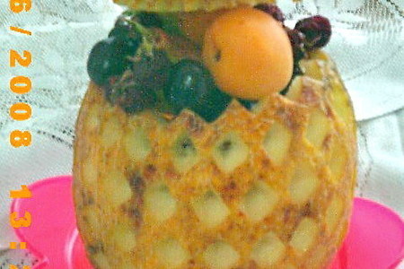 "корзиночка для фруктов" из дыни