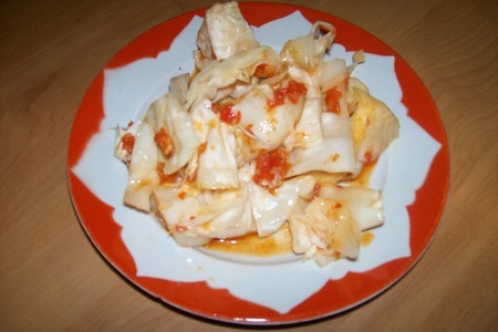 Фото к рецепту: Кимчхи из белокочанной капусты