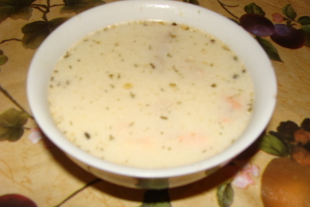 Фото к рецепту: Суп рыбный со сливками