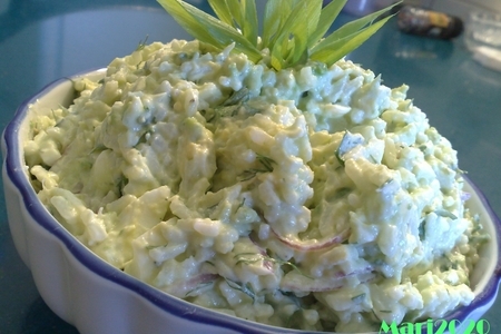 Фото к рецепту: Салат из авокадо и риса