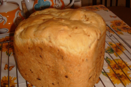 Хлеб с луком(рецепт для хлебопечки)