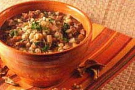 Фото к рецепту: Чечевичный суп с грибами