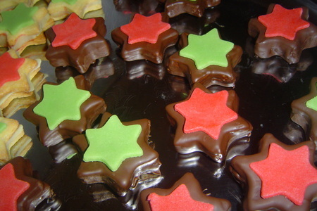 Рождественское печенье "марципановые звёздочки"-"marzipansterne"