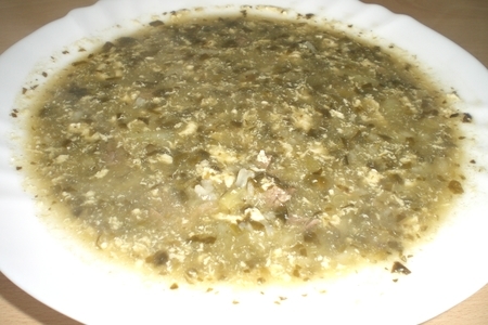 Фото к рецепту: Суп из  щавеля