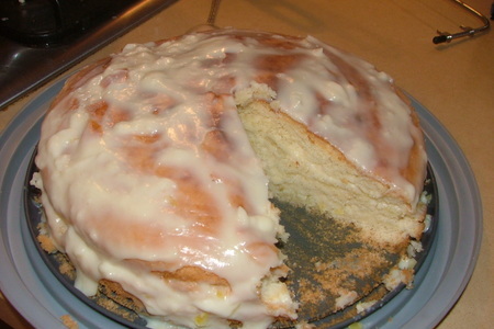 Фото к рецепту: Лимонный торт с заварным кремом