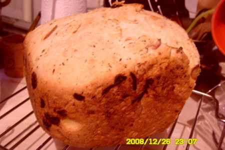 Хлеб с жаренным луком и зеленым острым перцем /для хлебопечки/