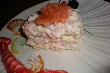 Рыбный торт