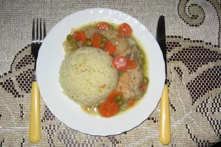 Тушёная курочка