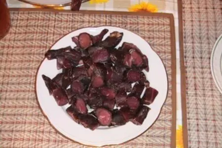 Фото: Мясо вяленое по-охотничьи Мясо вяленое по-охотничьи