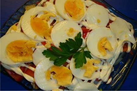 Фото к рецепту: Салат из селёдки.