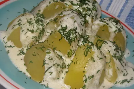 Картофель под соусом