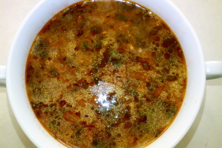 Суп-харчо с гранатовым соком