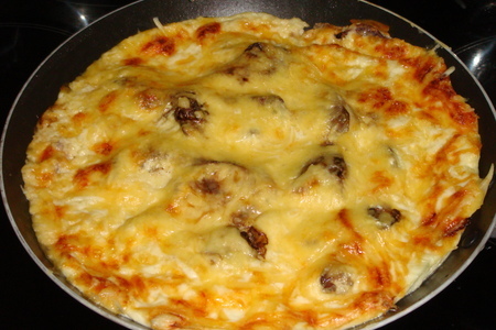 Печень с грибами в сметанном соусе аля фрау блюм