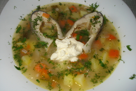 Суп рыбный с огурцом