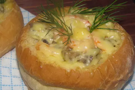 Булочки с креветками
