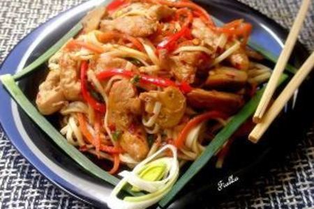 Сhicken noodles или курица с лапшой нуделс по китайски