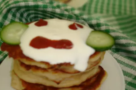 Оладушки из курицы *смешные рожицы*