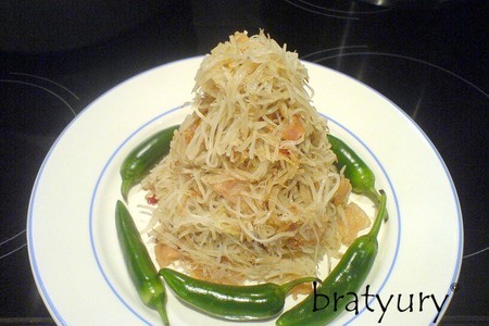 Картофель, жареный со шкварками. простой, но заделистый рецепт украинско-корейской кухни