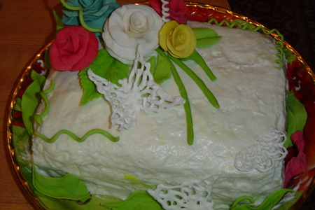 Торт "цветы для мамы"