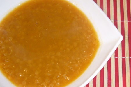 Суп-пюре из тыквы и чечевицы