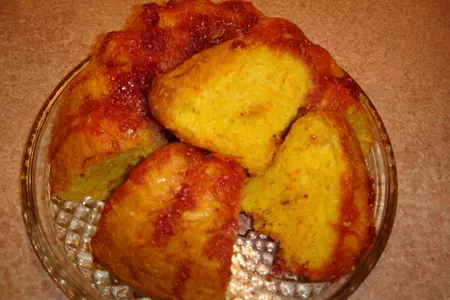 Пирог из тыквы  с яблоком