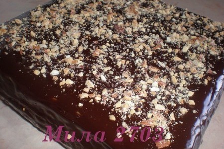 Шоколадно-карамельный пирог