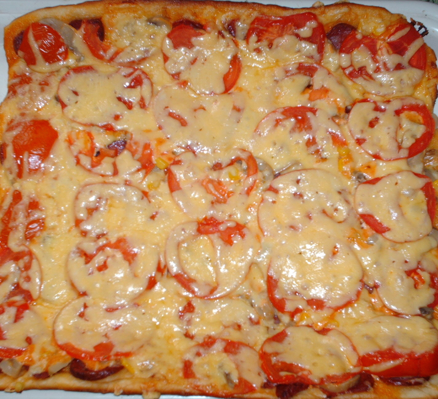 простая начинка для пиццы в домашних условиях с колбасой и сыром фото 80