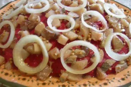 Закуска свекольно-селедочная