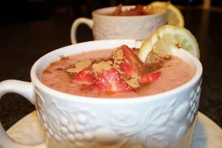 Фруктовый суп. полезно вкусный завтрак за 10 мин.