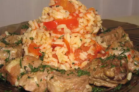 Свинина с рисом по-сербски