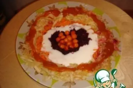 Салат цветной