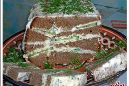Закуска из ржаного хлеба
