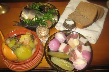 Первомайская закуска "ночной дозор".